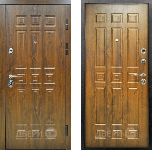 Входная металлическая Дверь Снедо Спарта 2К Винорит Темный дуб в Электростали