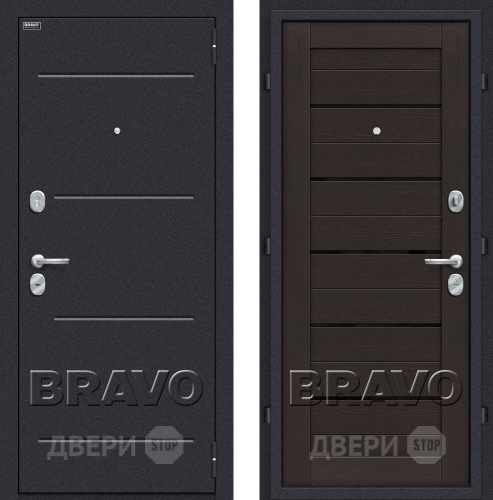 Входная металлическая Дверь Bravo Оптим Техно Eterno в Электростали