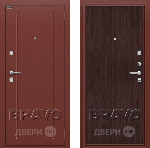 Входная металлическая Дверь Bravo Оптим Норма Wenge Veralinga в Электростали