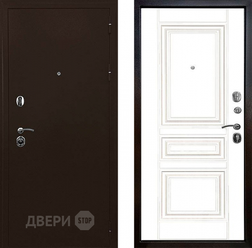 Входная металлическая Дверь Ратибор Рим 3К Белый матовый в Электростали