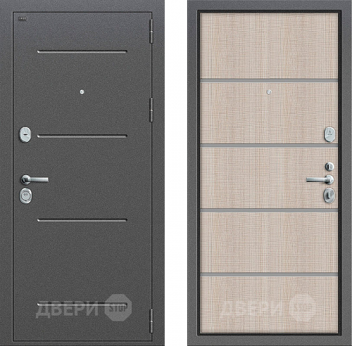 Входная металлическая Дверь Groff Т2-204 Cappuccino Crosscut в Электростали