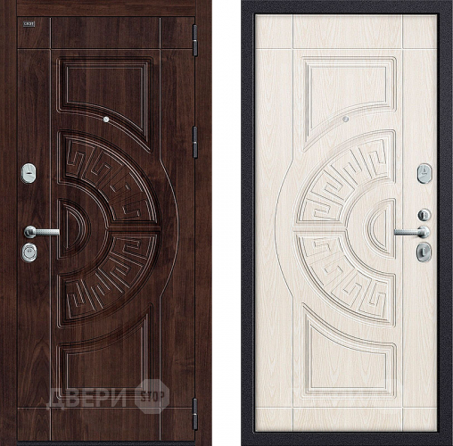 Входная металлическая Дверь Groff P3-312 Темная вишня/ Беленый дуб в Электростали