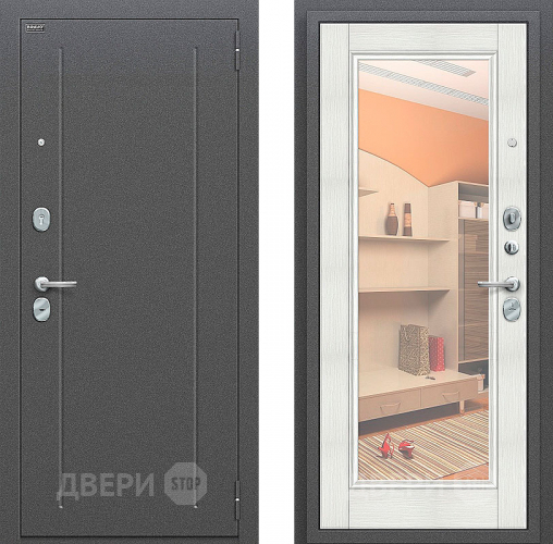 Входная металлическая Дверь Bravo Оптим Флэш Bianco Veralinga в Электростали