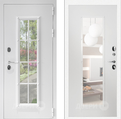 Входная металлическая Дверь Дверной Континент Тичино Белая в Электростали