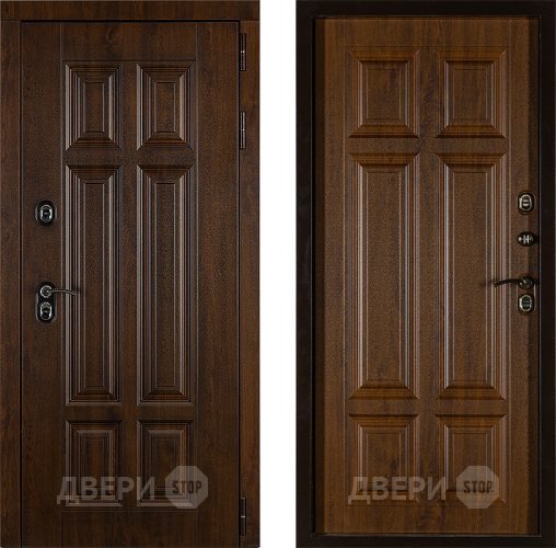 Дверь Заводская Урал ПП Лайт 3К Грецкий Орех (с терморазрывом) в Электростали