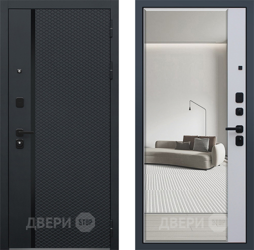 Входная металлическая Дверь АСД Ньюкасл с зеркалом в Электростали