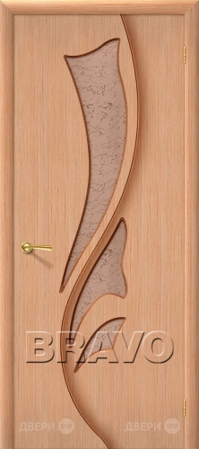 Межкомнатная дверь со стеклом Эксклюзив (Дуб) в Электростали