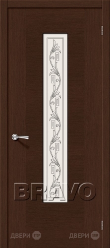 Межкомнатная дверь со стеклом Рондо (Венге) в Электростали