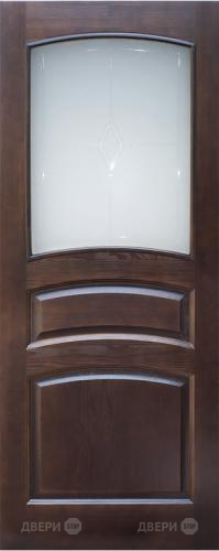 Межкомнатная дверь 16-ПО темный лак в Электростали