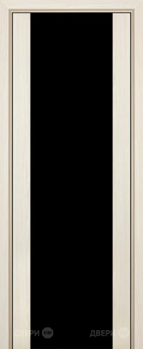 Межкомнатная дверь ProfilDoors 8X эш вайт мелинга (черный триплекс) в Электростали