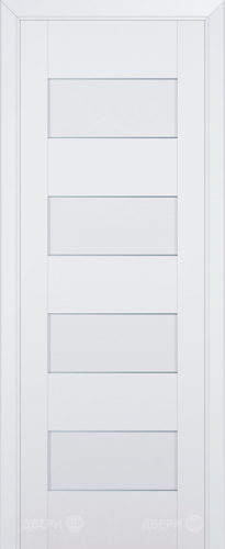 Межкомнатная дверь ProfilDoors 45U аляска частично остекленная (графит) в Электростали