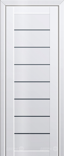 Межкомнатная дверь ProfilDoors 71L белый люкс (графит) в Электростали