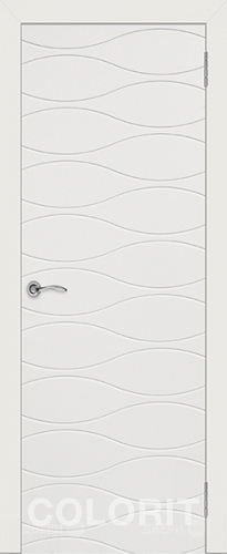 Межкомнатная дверь Граффити 3 ПГ белая эмаль в Электростали