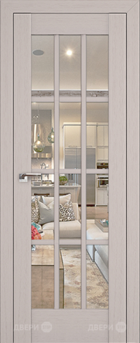 Межкомнатная дверь ProfilDoors 102X пекан белый (матовое) в Электростали