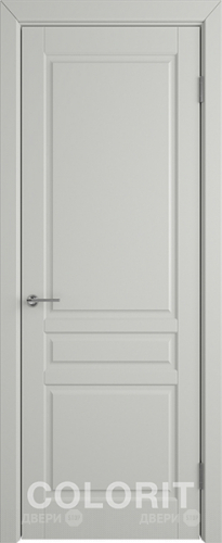 Межкомнатная дверь К2 ПГ светло-серая эмаль в Электростали