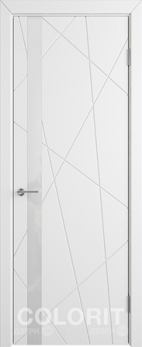 Межкомнатная дверь К5 ПО белая эмаль в Электростали