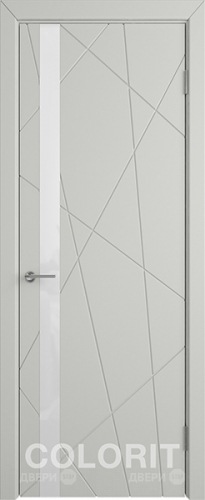 Межкомнатная дверь К5 ПО светло-серая эмаль в Электростали