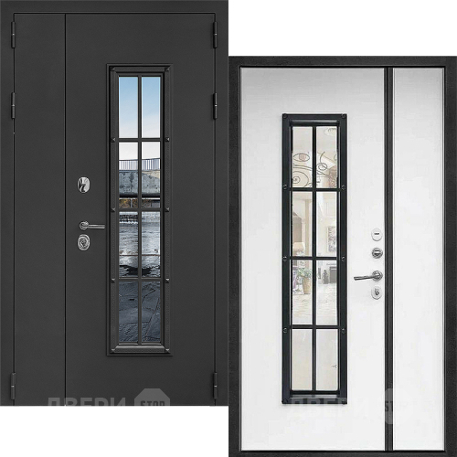 Входная металлическая Дверь Дверной Континент Тичино Двустворчатая Серая в Электростали