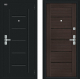 Входная металлическая Дверь Bravo Райт Букле черное/Wenge Veralinga в Электростали