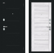 Дверь Bravo Сити Kale Букле черное/Riviera Ice 860х2050 мм