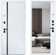 Дверь АСД Ливерпуль с зеркалом