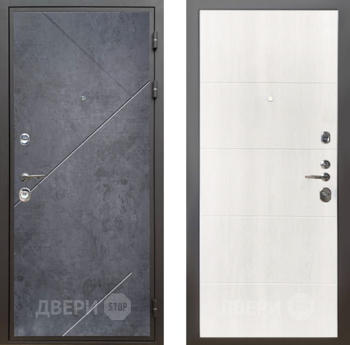 Дверь Шелтер (SHELTER) Комфорт Бетон урбан индиго 7 Дуб филадельфия крем в Электростали