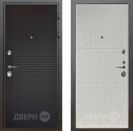 Входная металлическая Дверь Шелтер (SHELTER) Комфорт Черная шагрень 9 Гранит лава лайт в Электростали