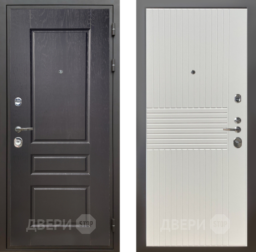 Входная металлическая Дверь Шелтер (SHELTER) Комфорт Дуб английский 10 Силк Сноу в Электростали