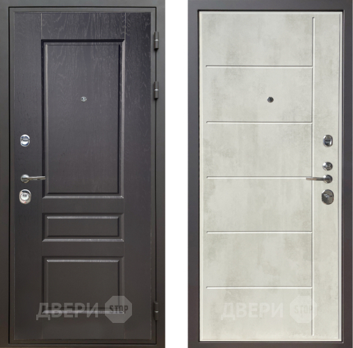 Входная металлическая Дверь Шелтер (SHELTER) Комфорт Дуб английский 11 Бетон крем в Электростали