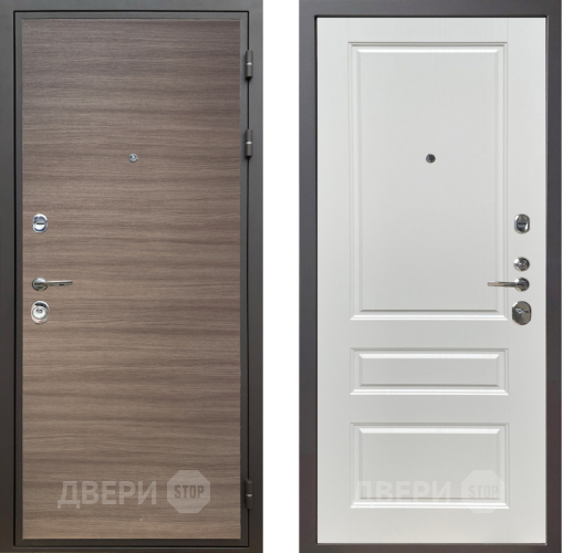 Дверь Шелтер (SHELTER) Комфорт Дуб тоскано поперечный 1 Белый ясень в Электростали