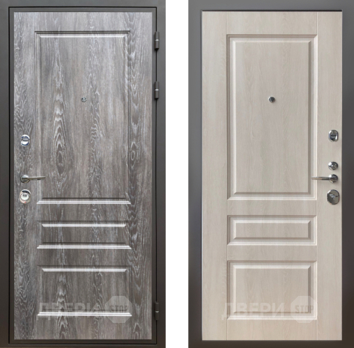 Входная металлическая Дверь Шелтер (SHELTER) Комфорт Дуб шале серебро 3 Дуб филадельфия крем в Электростали