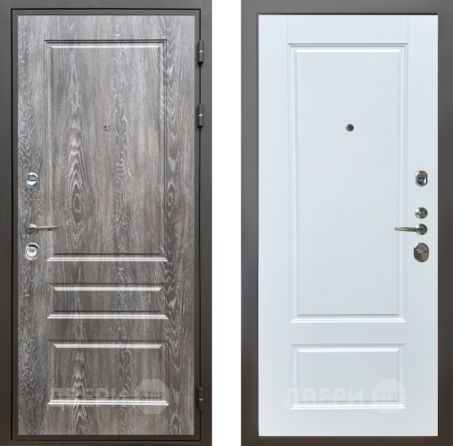 Дверь Шелтер (SHELTER) Комфорт Дуб шале серебро 4 Белый матовый в Электростали