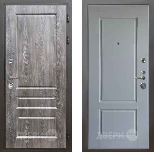 Входная металлическая Дверь Шелтер (SHELTER) Комфорт Дуб шале серебро 6 Силк Маус в Электростали