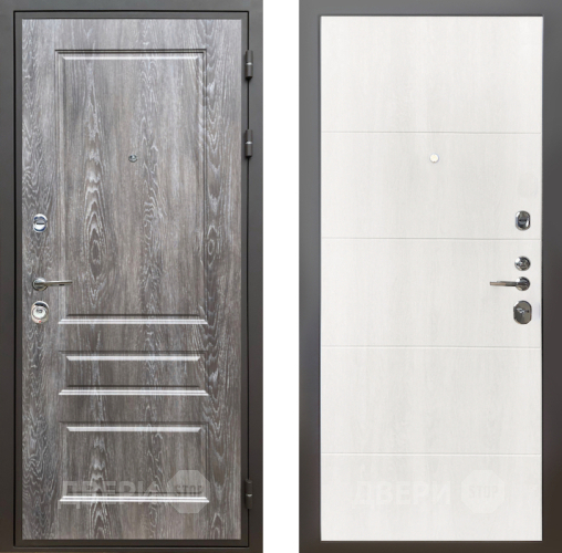 Входная металлическая Дверь Шелтер (SHELTER) Комфорт Дуб шале серебро 7 Дуб филадельфия крем в Электростали