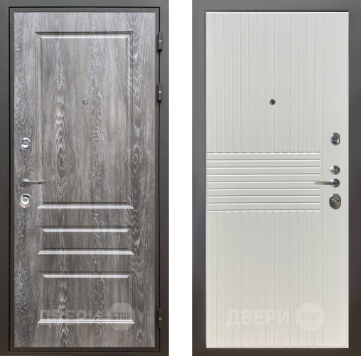 Входная металлическая Дверь Шелтер (SHELTER) Комфорт Дуб шале серебро 10 Силк Сноу в Электростали