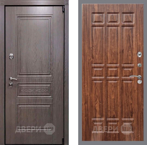 Входная металлическая Дверь Рекс (REX) Пренмиум-S FL-33 орех тисненый в Электростали