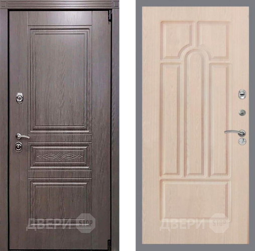 Входная металлическая Дверь Рекс (REX) Пренмиум-S FL-58 Беленый дуб в Электростали