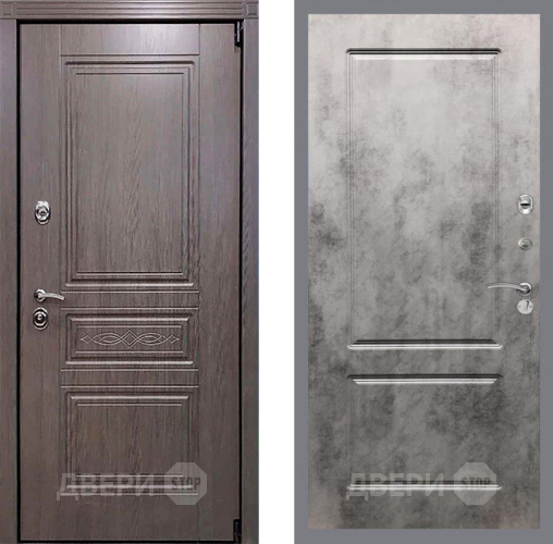 Входная металлическая Дверь Рекс (REX) Пренмиум-S FL-117 Бетон темный в Электростали