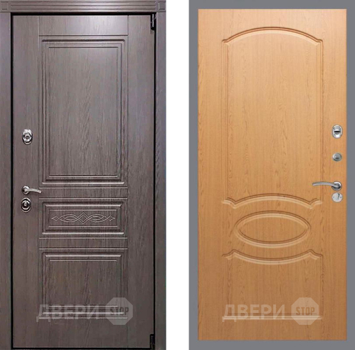 Входная металлическая Дверь Рекс (REX) Пренмиум-S FL-128 Дуб в Электростали