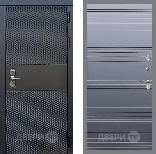 Входная металлическая Дверь Стоп БЛЭК CISA Лайн Силк титан в Электростали
