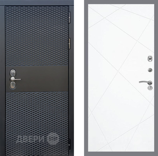 Входная металлическая Дверь Стоп БЛЭК CISA ФЛ-291 Силк Сноу в Электростали