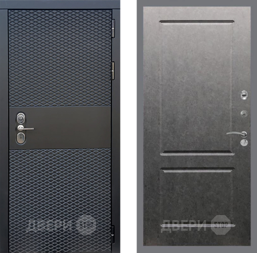 Входная металлическая Дверь Стоп БЛЭК CISA ФЛ-117 Штукатурка графит в Электростали