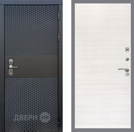 Входная металлическая Дверь Стоп БЛЭК CISA Гладкая Акация светлая в Электростали