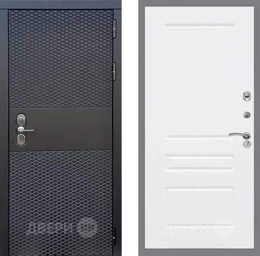 Входная металлическая Дверь Стоп БЛЭК CISA ФЛ-243 Силк Сноу в Электростали