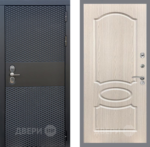 Входная металлическая Дверь Стоп БЛЭК CISA ФЛ-128 Беленый дуб в Электростали