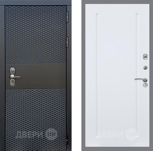 Входная металлическая Дверь Стоп БЛЭК CISA ФЛ-68 Силк Сноу в Электростали