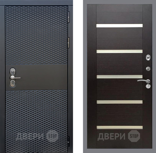 Входная металлическая Дверь Стоп БЛЭК CISA СБ-14 венге поперечный в Электростали