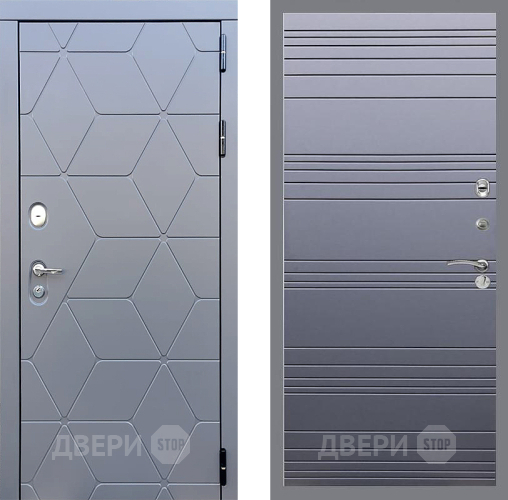 Входная металлическая Дверь Стоп КОСМО Лайн Силк титан в Электростали