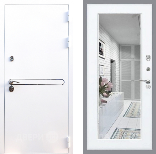 Дверь Стоп Лайн Вайт Зеркало Силк Сноу в Электростали