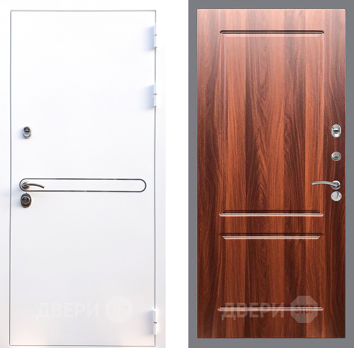 Входная металлическая Дверь Стоп Лайн Вайт ФЛ-117 Итальянский орех в Электростали